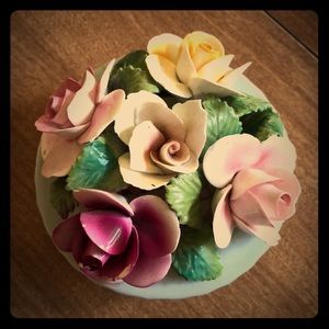 Vintage Staffordshire English bone china flowers